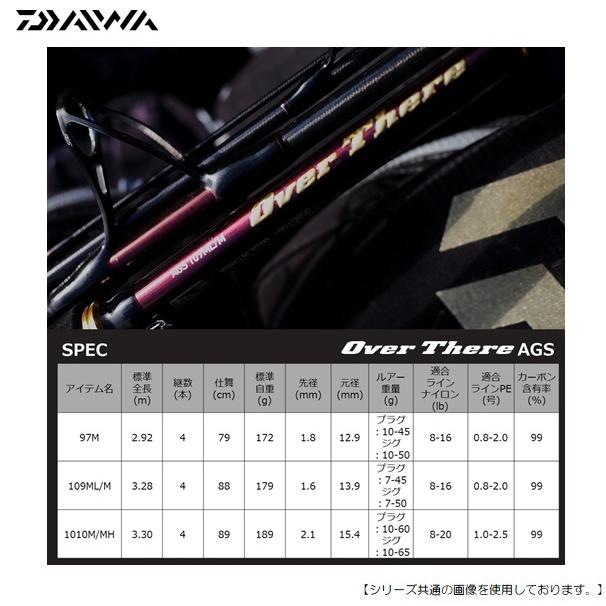 ダイワ オーバーゼアAGS 109ML/M 送料無料 [ロッド