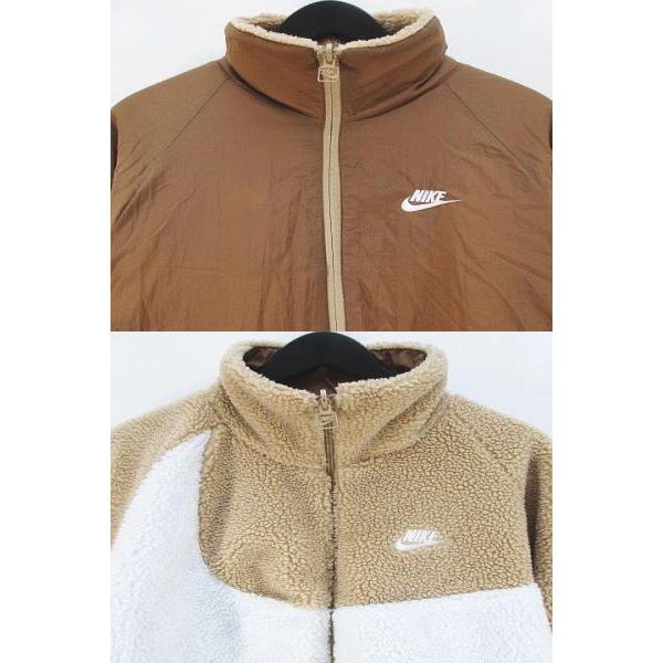 NIKE（ナイキ） リバーシブル ボア ジャケット ブルゾン M 茶系