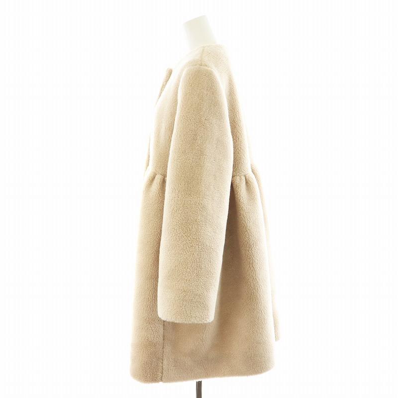 ヨリ yori 23AW もふボアコート ミドル丈 アウター 38 M ベージュ YR25