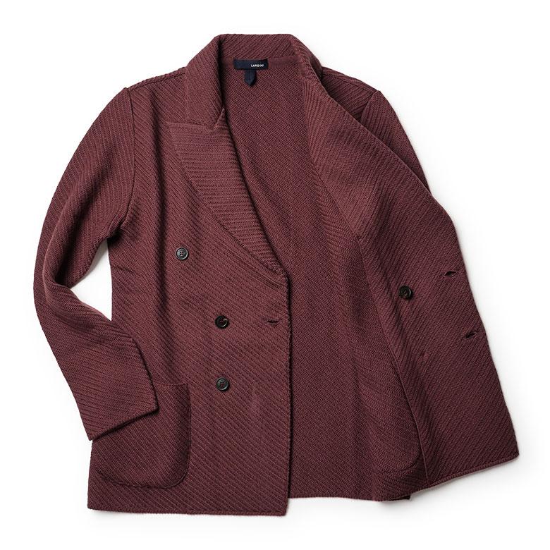 LARDINI（ラルディーニ） ニットジャケット ダブル ウール