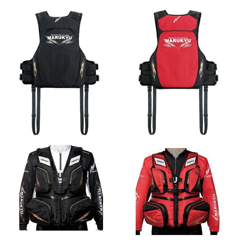 マルキュー PFD03 L2 ライフジャケット L-LL レッド : つり具のBunBun
