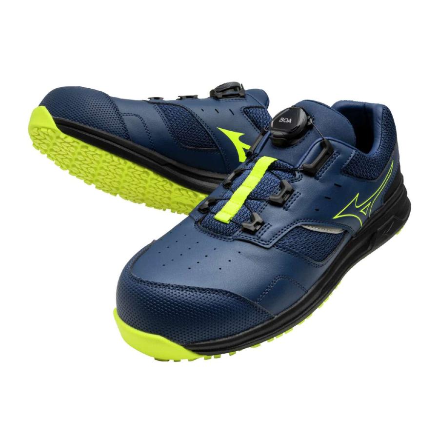 オールマイティ MIZUNO LSII51L WIDE F1GA241514 ネイビー×ライム