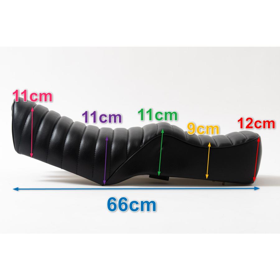 GN125 GN125H GN125-2F シート 座席 黒 タックロール 社外品 : xcs