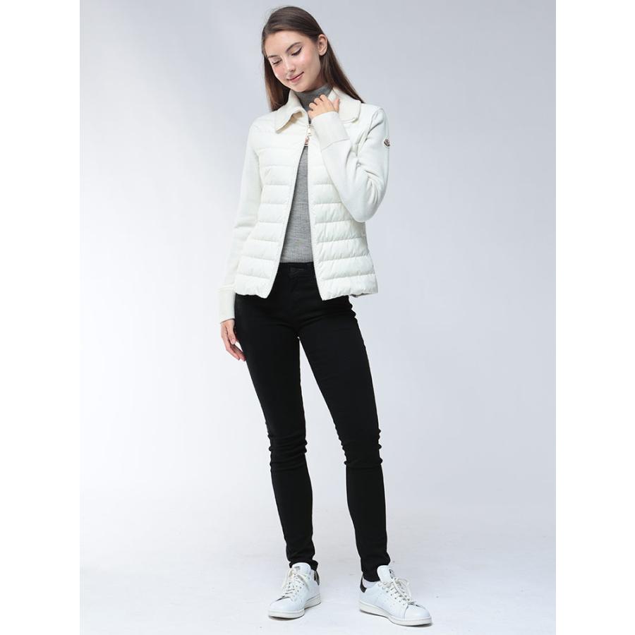 MONCLER（モンクレール） ニット切り替え フルジップ 襟付き ダウン
