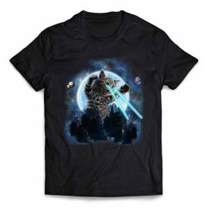 猫 ねこ 宇宙 惑星】メンズ 半袖 Tシャツ by Fox Republic : FOX