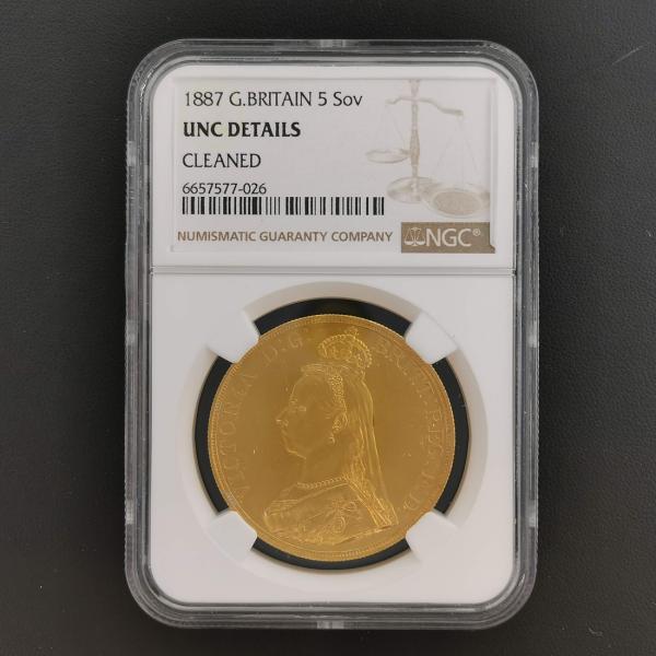 G.BRITAIN グレートブリテン 5ポンド 金貨 1887 ヴィクトリア