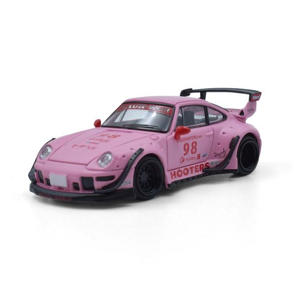 MODEL 1/64 RWB 993 Hooters Matte Pink 98 ミニカー MM64-RWB993-007