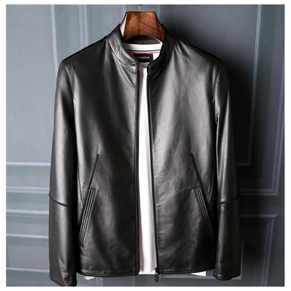 SALE! 本革 レザー ジャケット メンズ シングルライダース ハーフ
