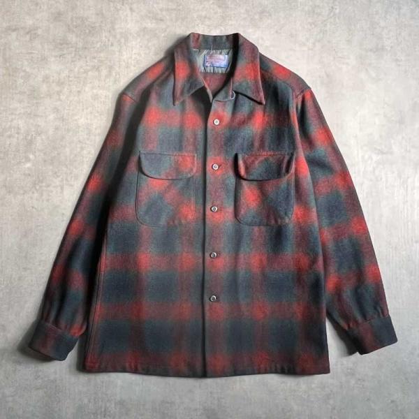 PENDLETON（ペンドルトン） 70'S PENDLETON Wool Ombre Check Open