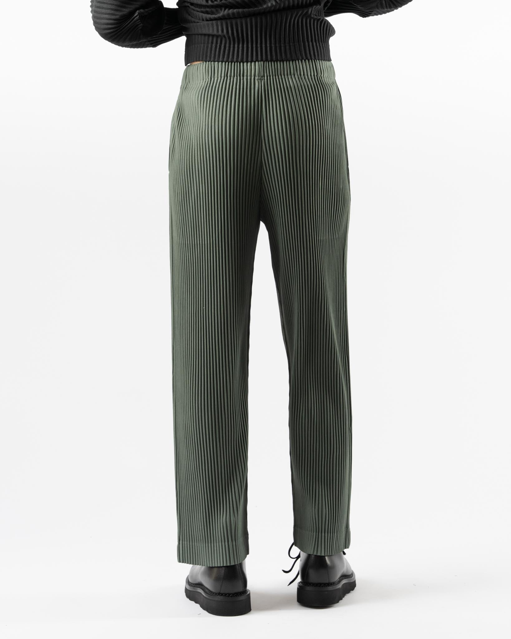 Homme Plissé Issey Miyake Monthly Colors October Pants in Moss