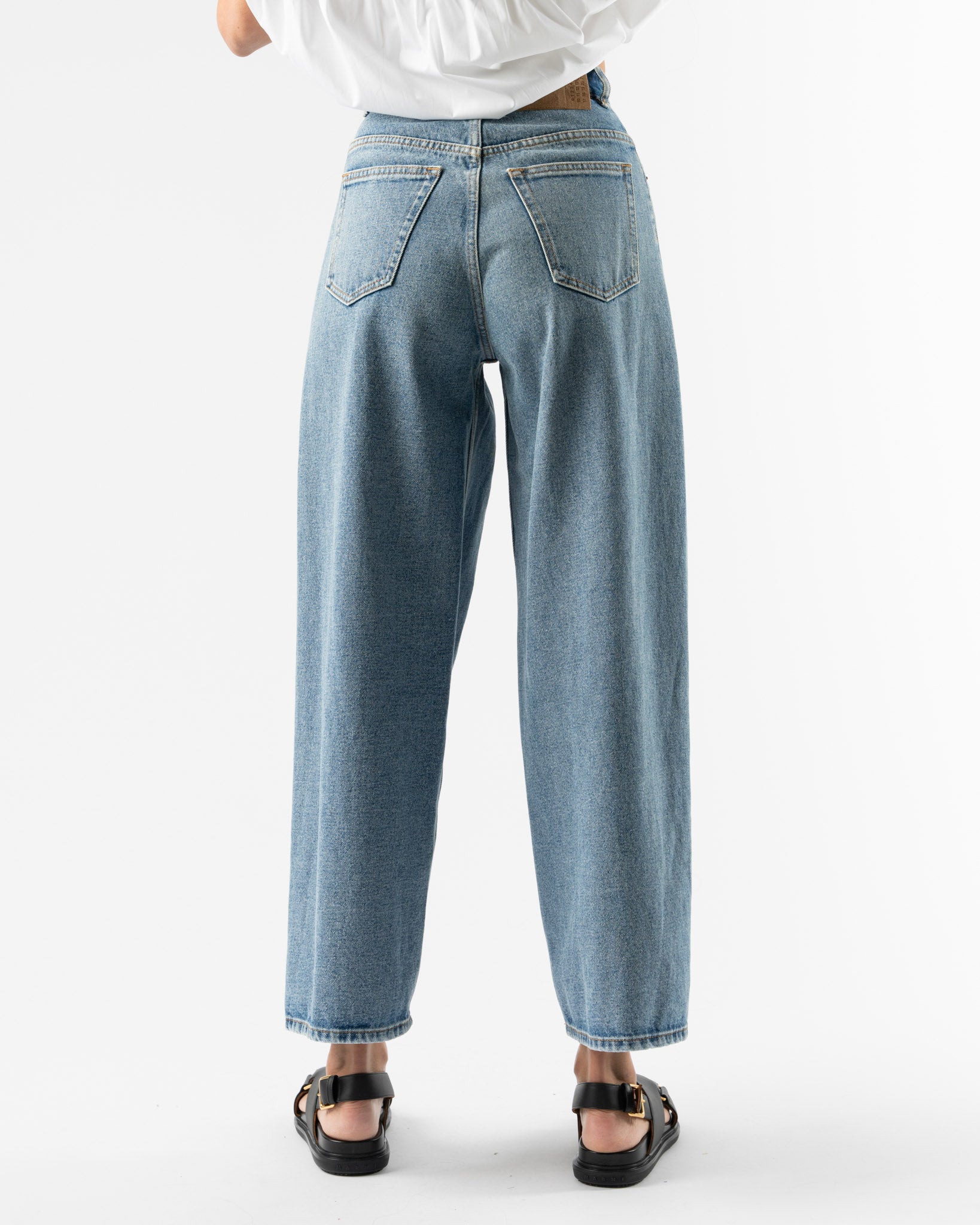 MM6 Maison Margiela Pants 5 Pockets in Indigo Denim Light Blue