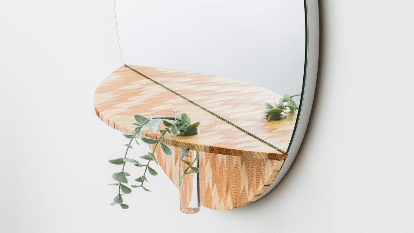 EEK14 マルニ木工 地中海シリーズ ウォールミラー 壁掛け鏡 姿見 木製