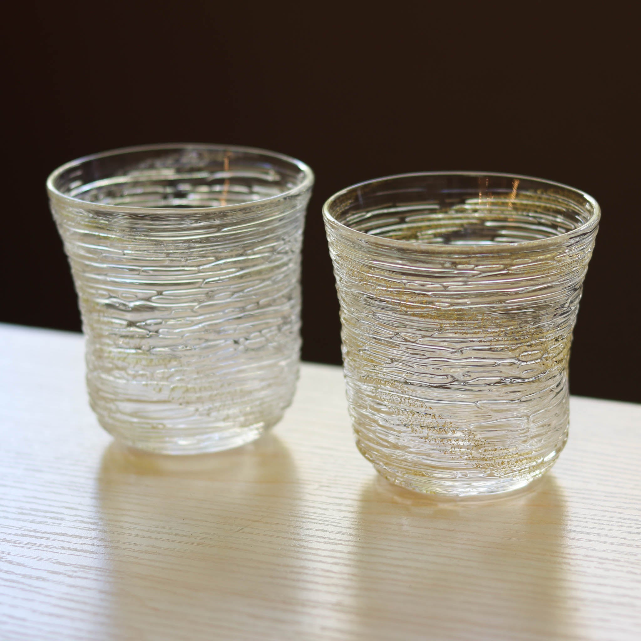 金沢金箔 グラス | 氷結冷茶 | 金銀ペア | 箔座