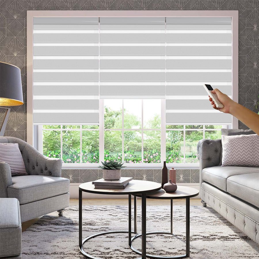 Cordless Custom Motorized Shades | Light Filtering Privacy – Joydeco