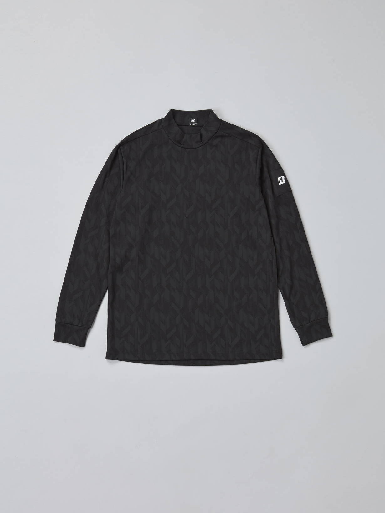 秋冬【B-02】 長袖モックネックシャツ(M KH(カーキ)): アパレル