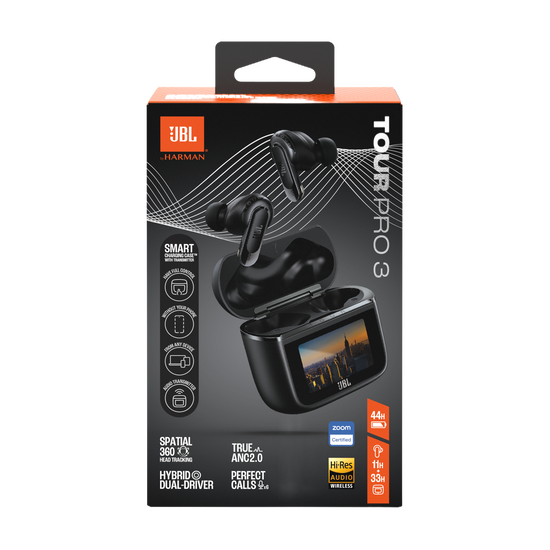 JBL Tour Pro 3 | スマート充電ケース™採用ノイズキャンセリング完全