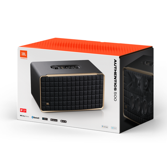 JBL Authentics 500 | Wi-Fi、Bluetooth、音声アシスタントを備えた