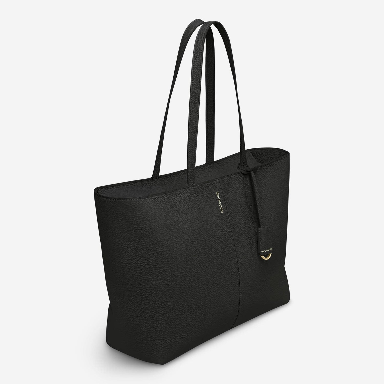 The Zipped Soft Tote - Black Caviar – MAISON de SABRÉ