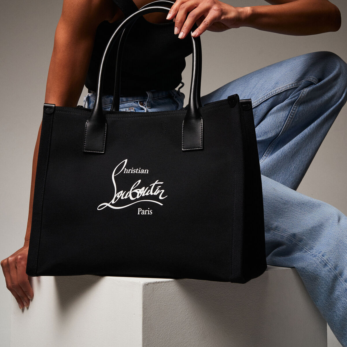 Nastroloubi E/W large ブラック カーフレザー - Bags - Women