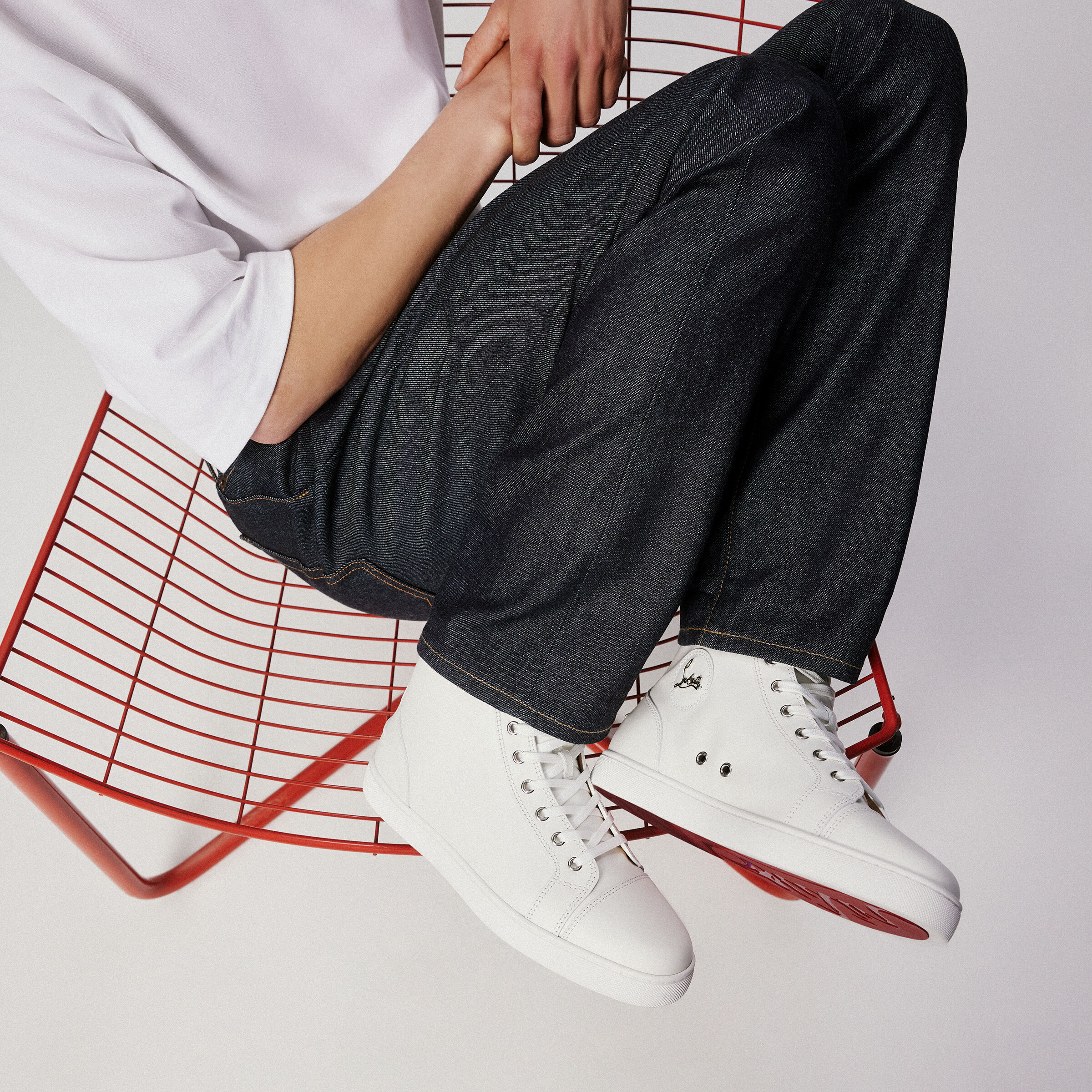 Louis ホワイト カーフレザー - Shoes - Men - Christian Louboutin