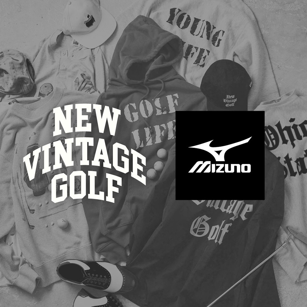 NEW VINTAGE GOLF MIZUNO logo スウェット|E2JCB070|アウター|ゴルフ