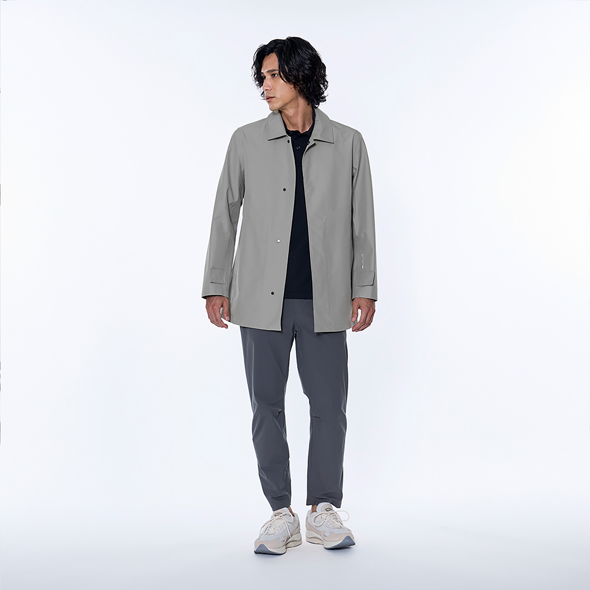 GORE-TEX 3Lステンカラーハーフコート(ゴアテックス／防水)|B2MEB133