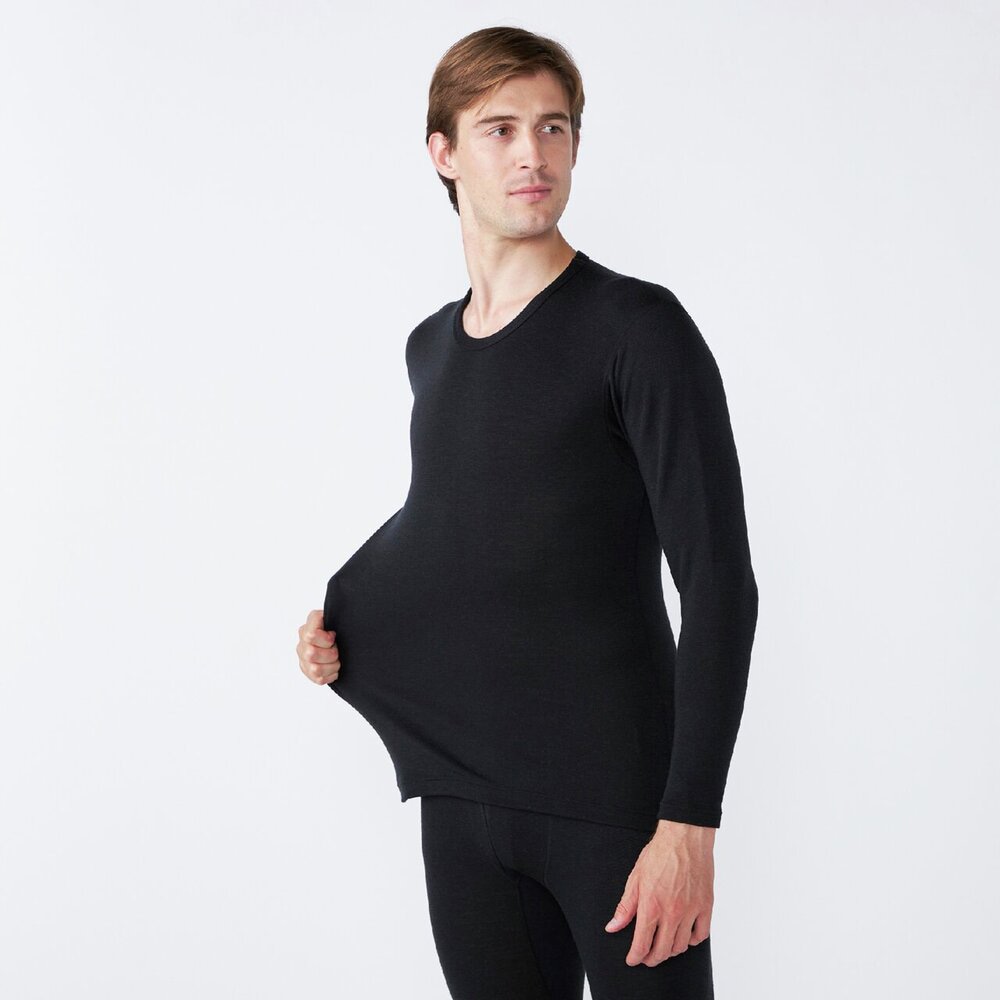 吸湿発熱】ミズノプレミアホットインナー メリノウール×ブレスサーモ