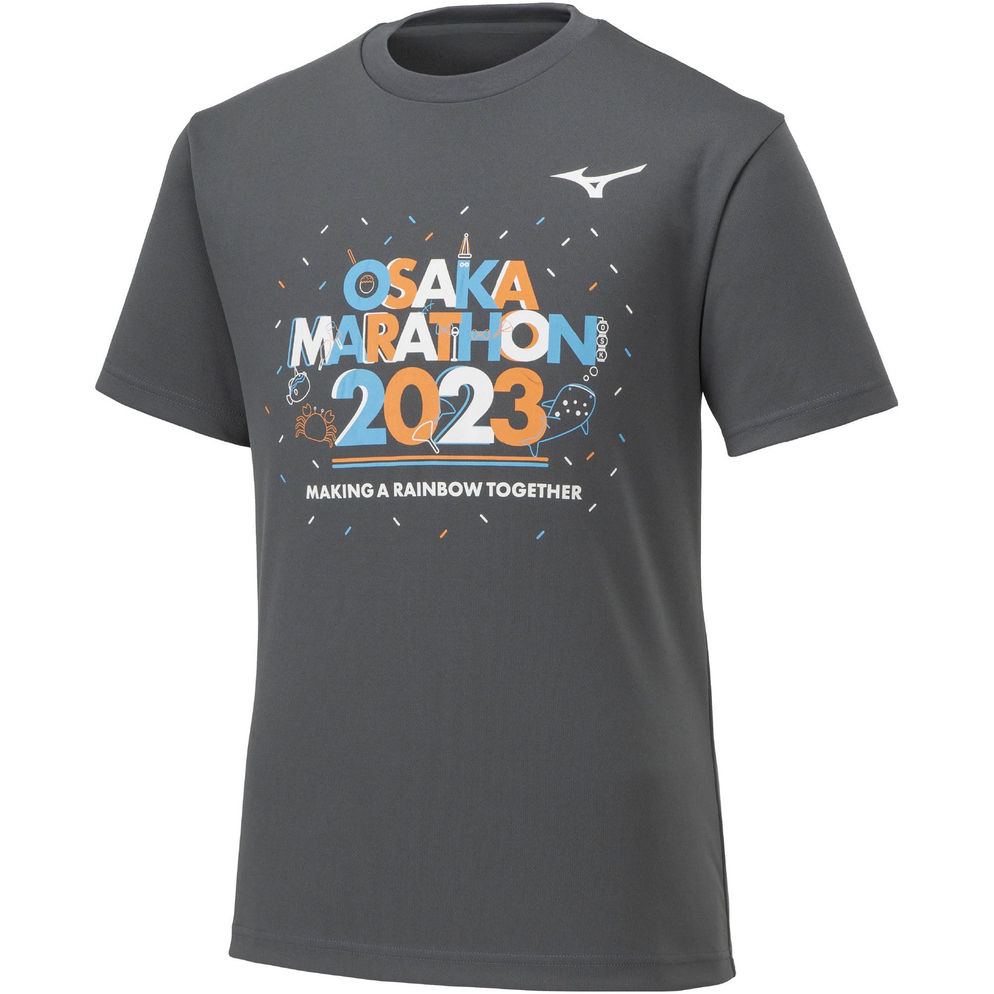 大阪マラソン2023】大会記念Tシャツ(オーロラ)|J2MAAY56|大阪マラソン