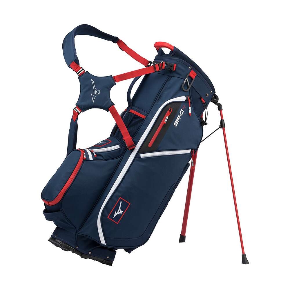 Mizuno BR-D3 ゴルフキャディバッグ 9.0型 ホワイト×ブルー Mizuno BR