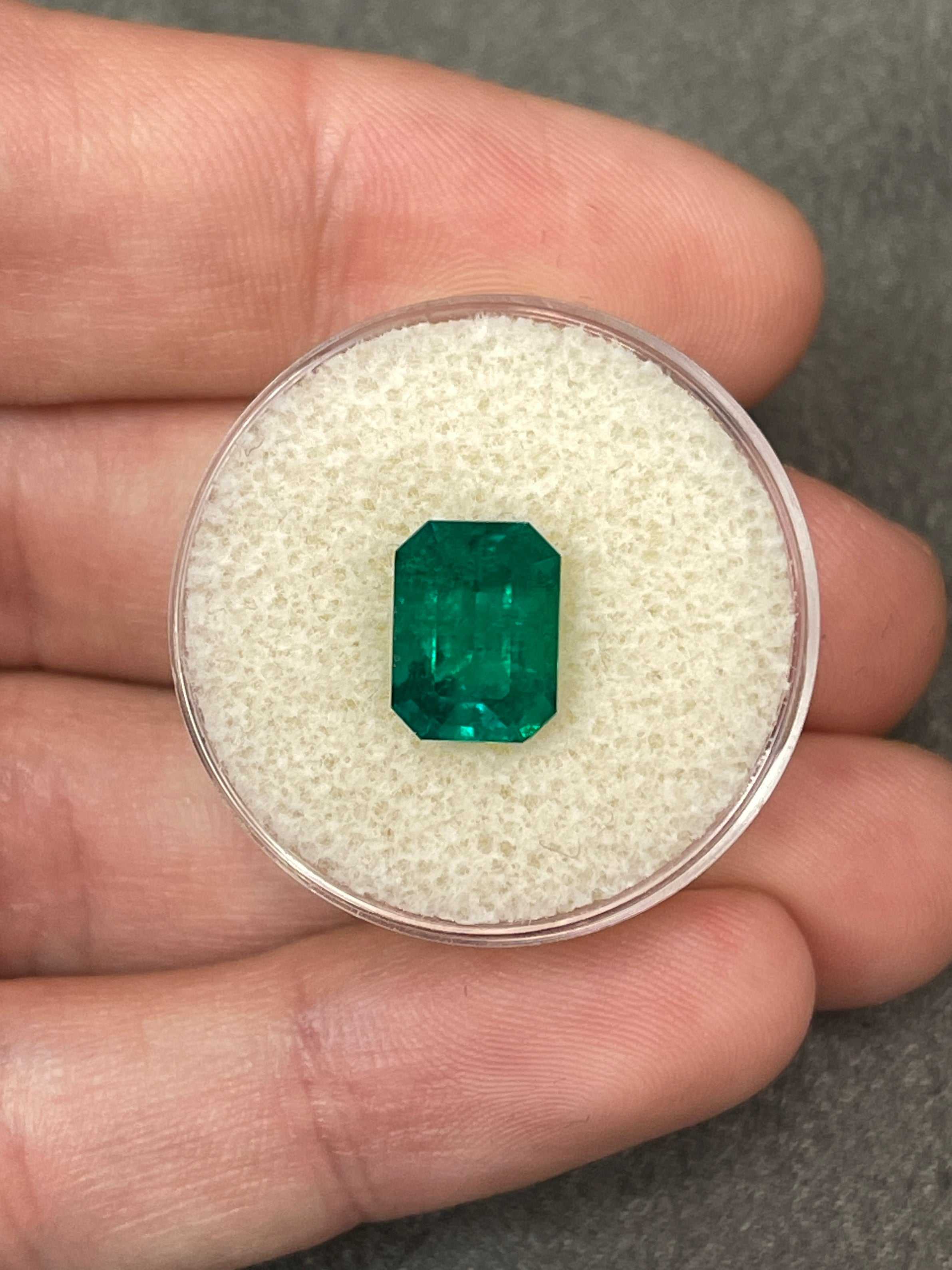2.51 Carat GIA Certified Vivid Dark Muzo Green Natural Loose Colombian