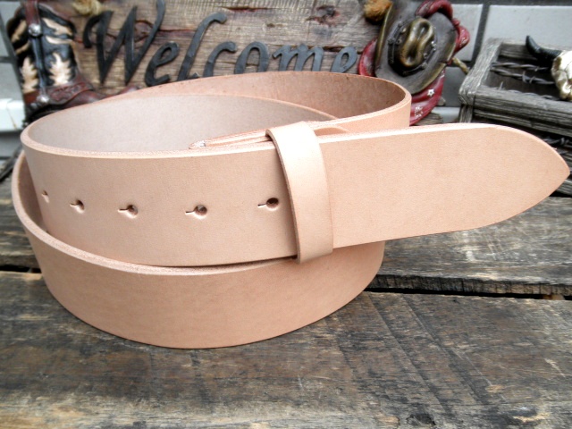つよつよ 45ミリ幅7ミリ厚ヌメ革ベルト つよつよ 45ミリ幅7ミリ厚ヌメ