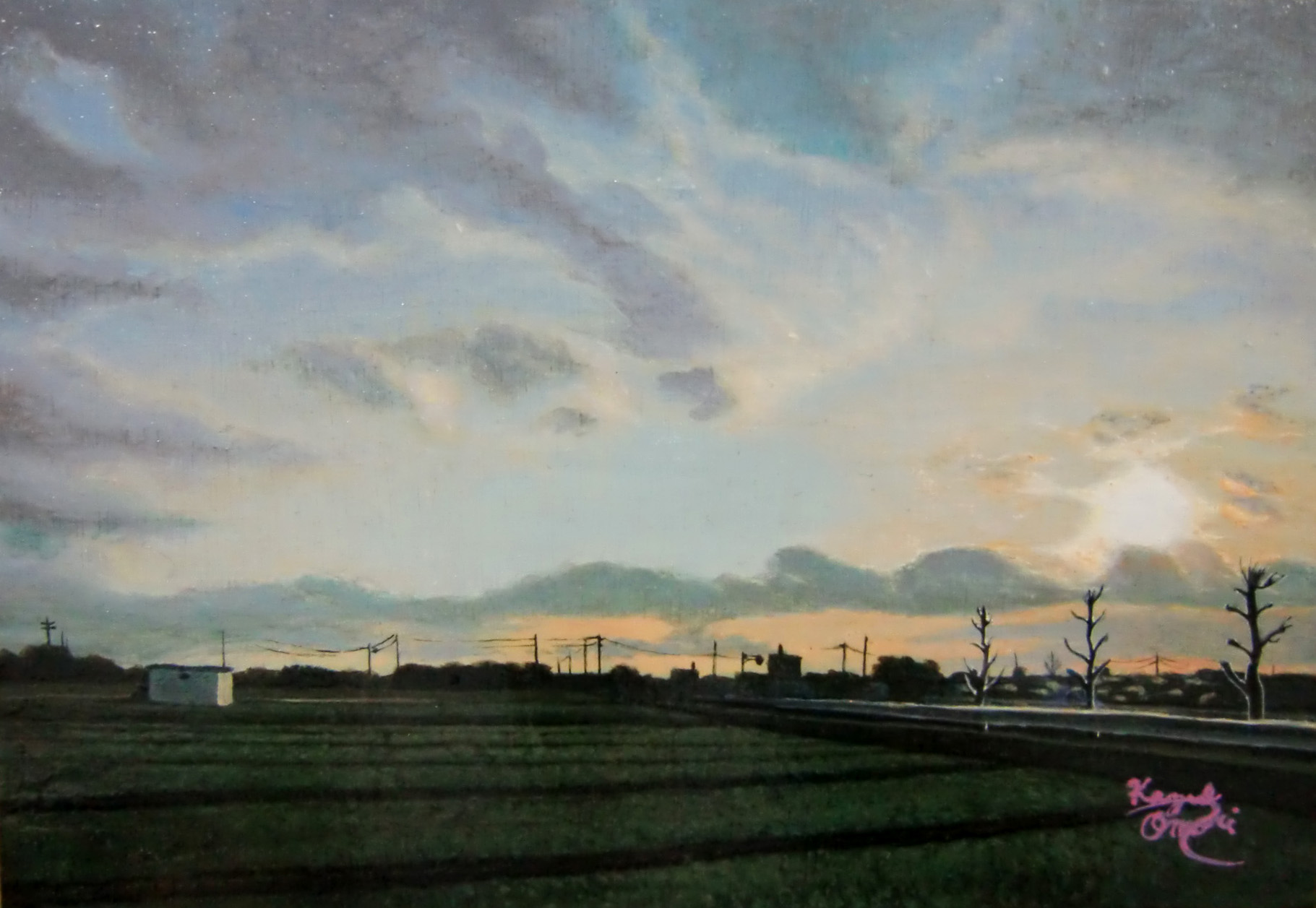 空の絵を描く、その心理 | 美術家 大森かずえ / Artist Kazue Omori