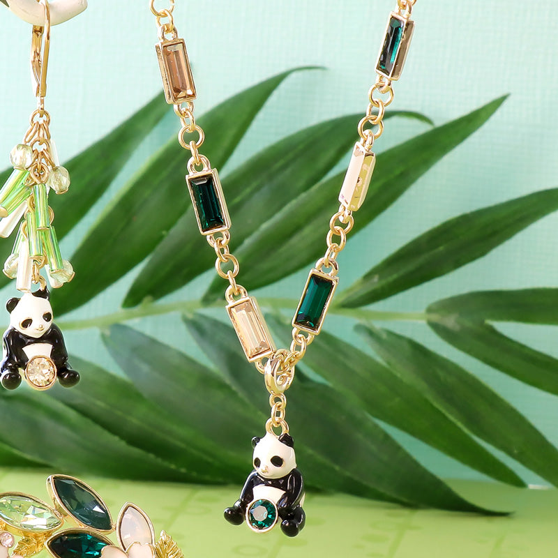 石座チャーム パンダ ＃1088 PP31用 ホワイト・ブラック/G – 貴和