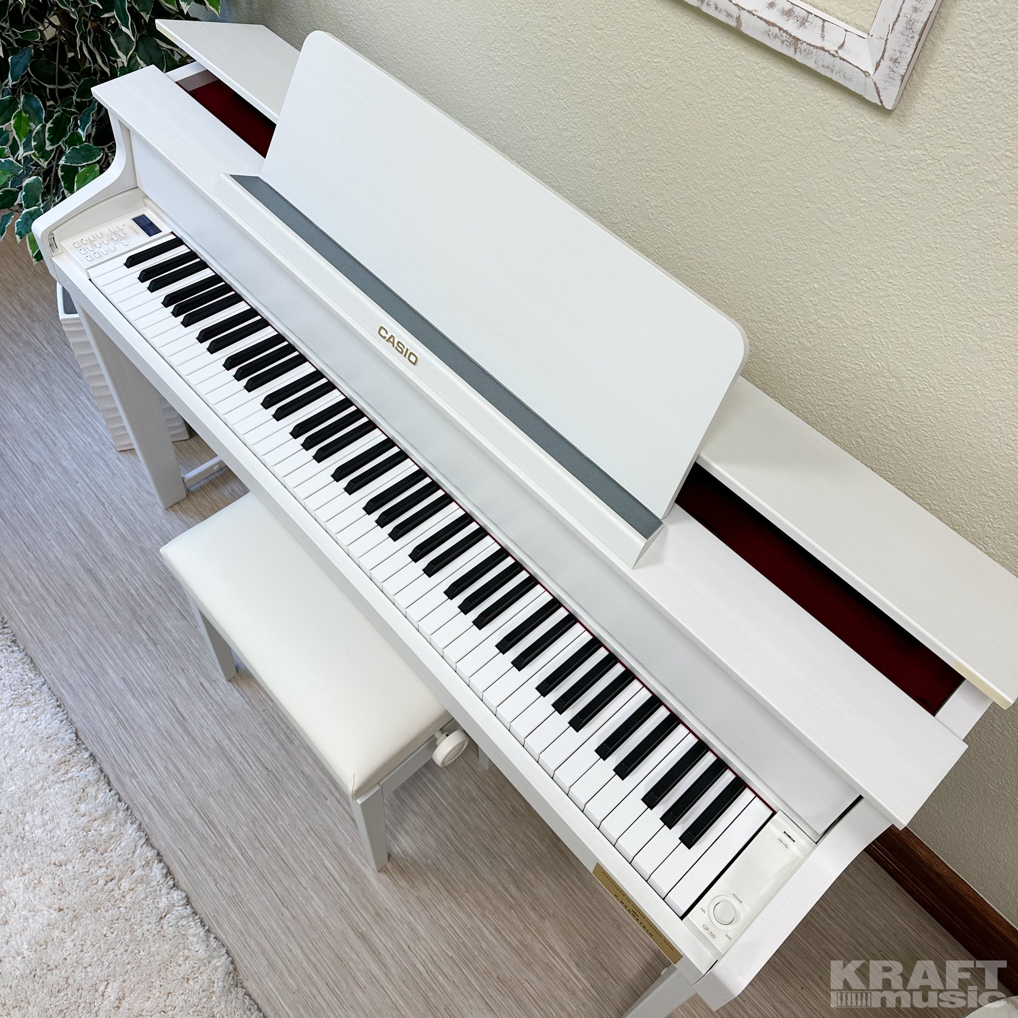Casio Celviano Grand Hybrid GP-310 Digital Piano - Natural White