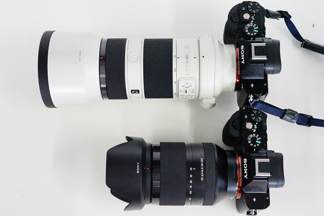 広角24mmから望遠240mm（APS-C360mm）までカバーする高倍率ズーム