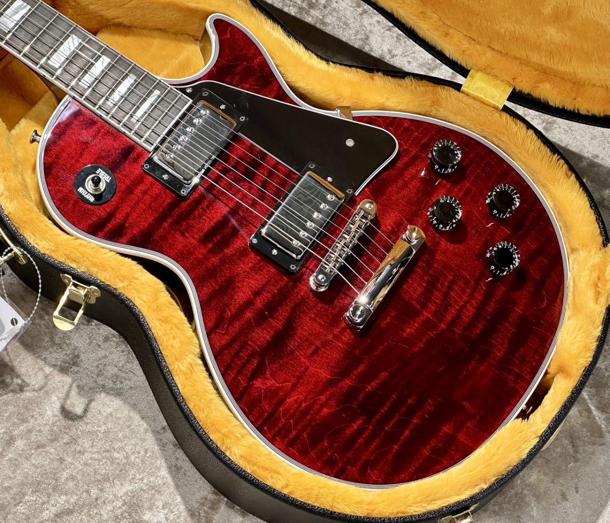 Les Paul Custom Figured w/Ebony Fingerboard Gloss Red Tiger s/n