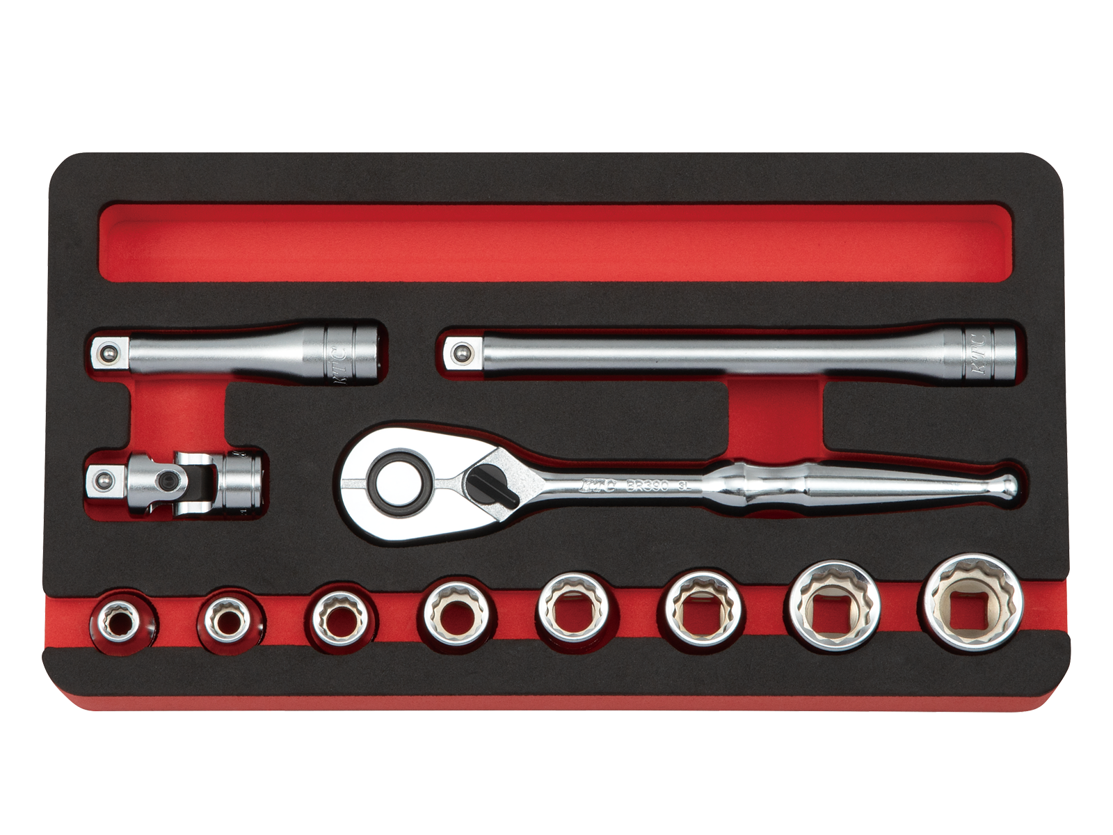 9.5sq.ソケットレンチセット（十二角）[12点] | KTCツール