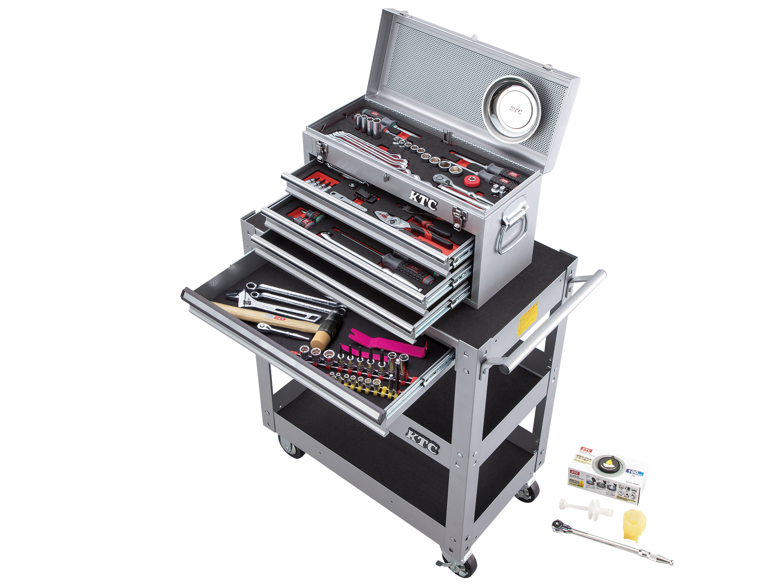 工具セット（チェスト+ワゴンタイプ）［98点］ | KTCツール