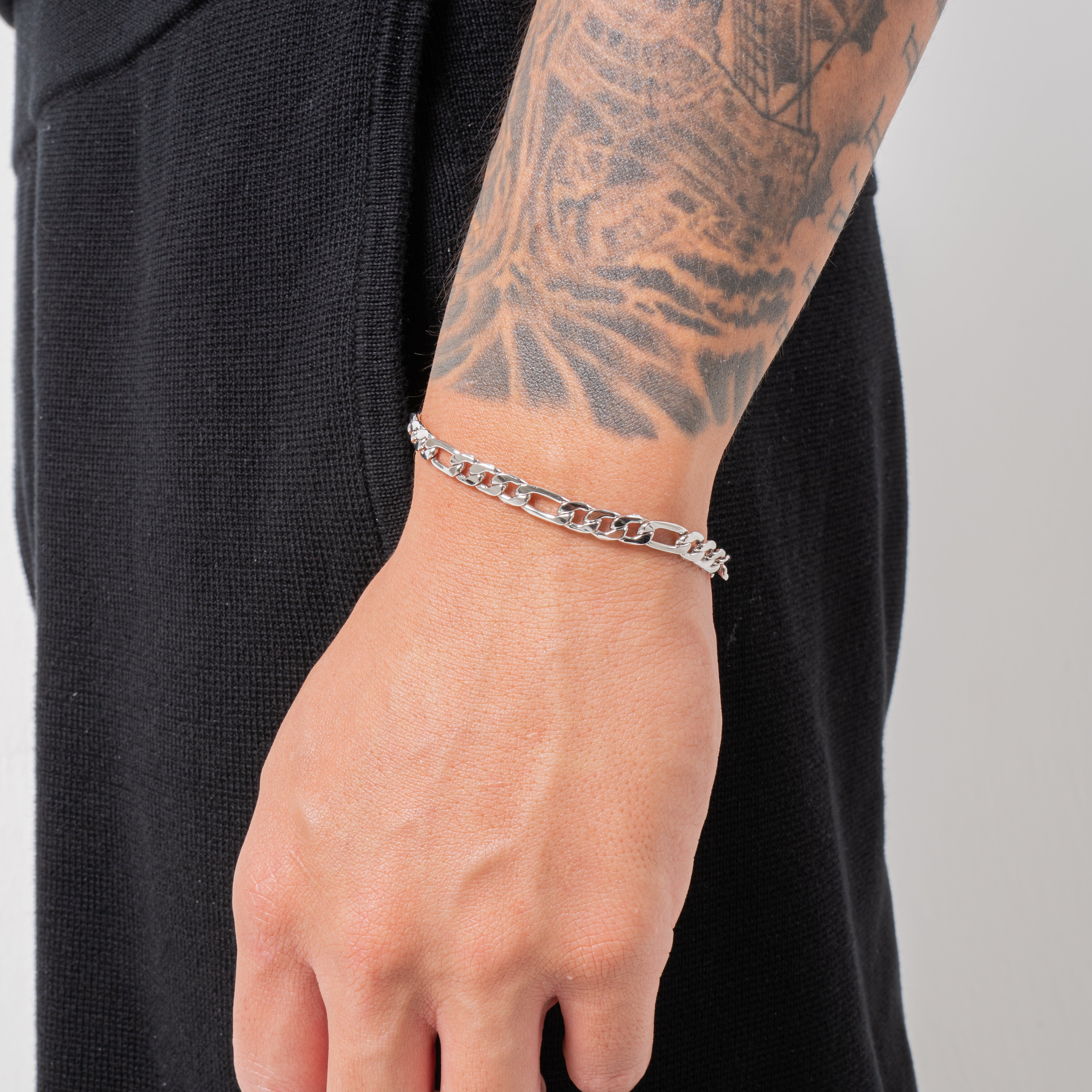 Figaro Bracelet 5mm (Silver) – KY9 JM