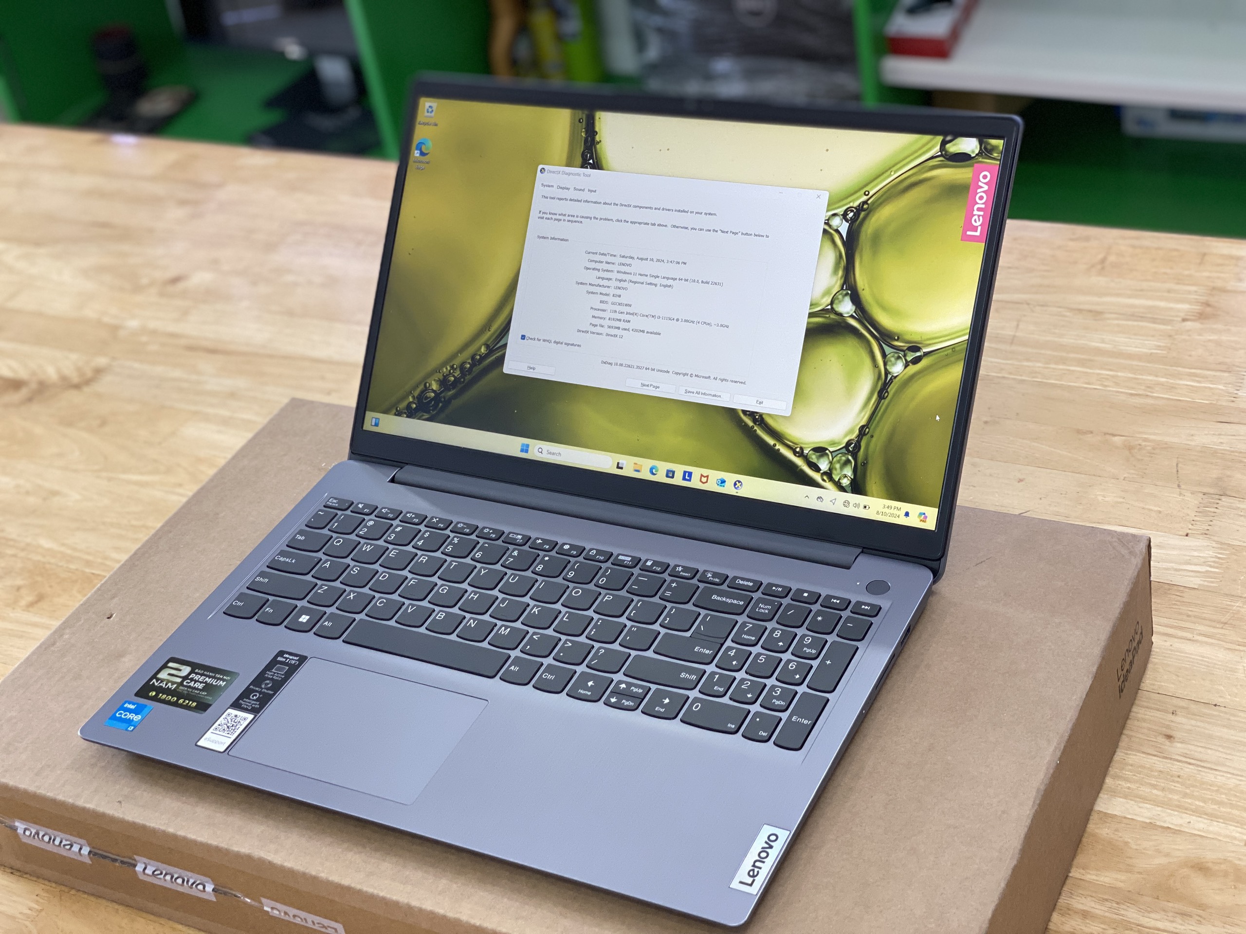 Lenovo IdeaPad 3 15ITL6 Core i5-1165G7 / RAM 8GB / SSD 256GB