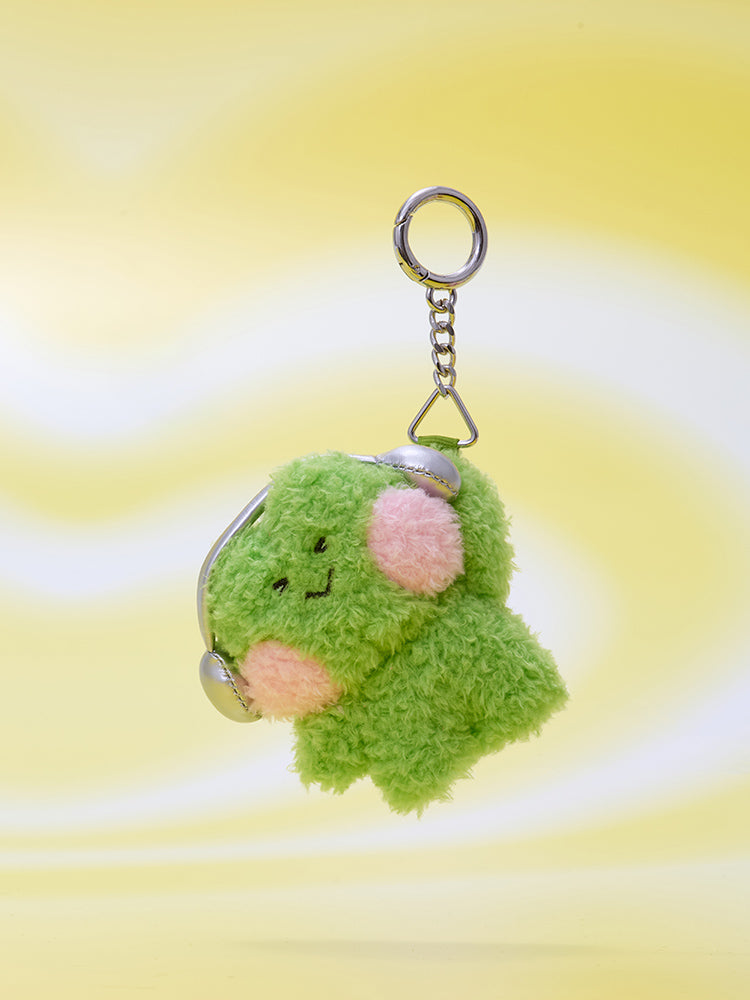 minini ふわふわぬいぐるみキーリング ヘッドフォン(EXPRESSION