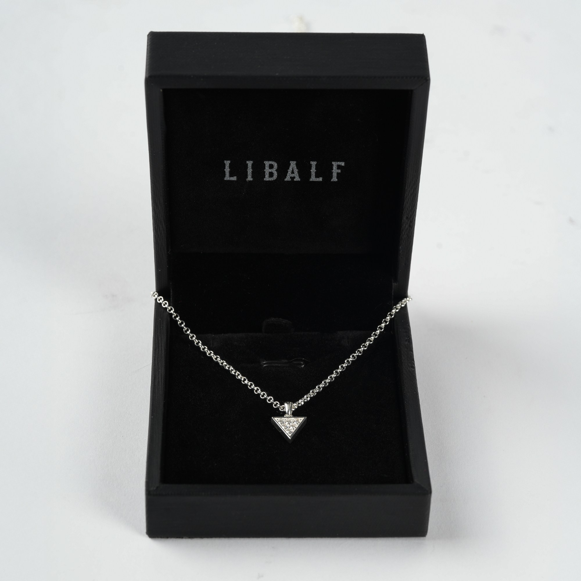 MOISSANITE NECKLACE –TRIANGLE–
