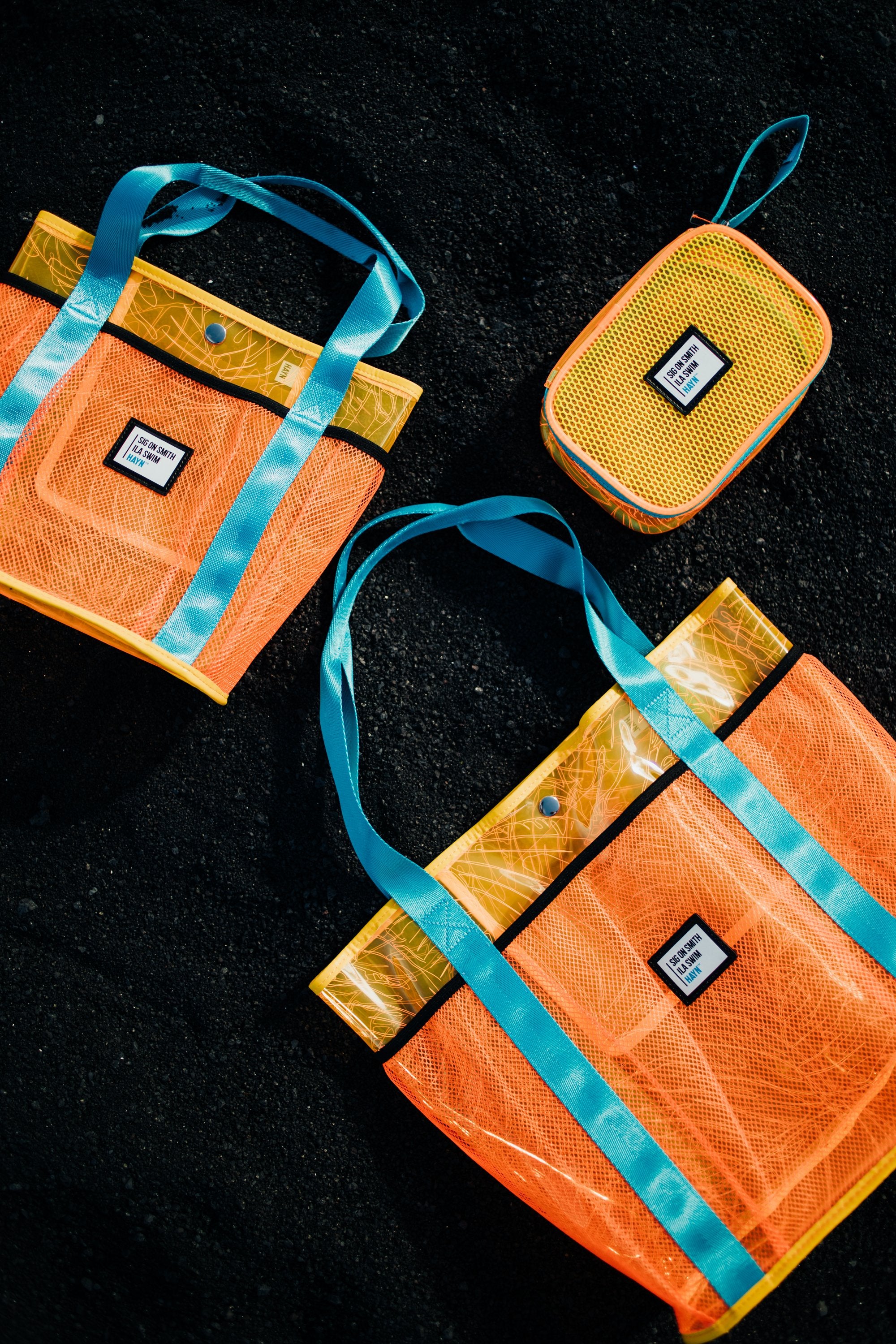 Sig on Smith x HAYN x ILA Swim Large Beach Bag - Orange/Teal/Yellow
