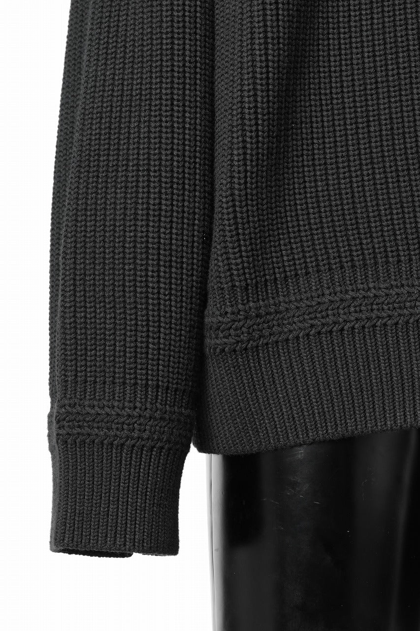 Juun.J Half Zip-up Pullover Sweater (BLACK)の商品ページ | ジュン
