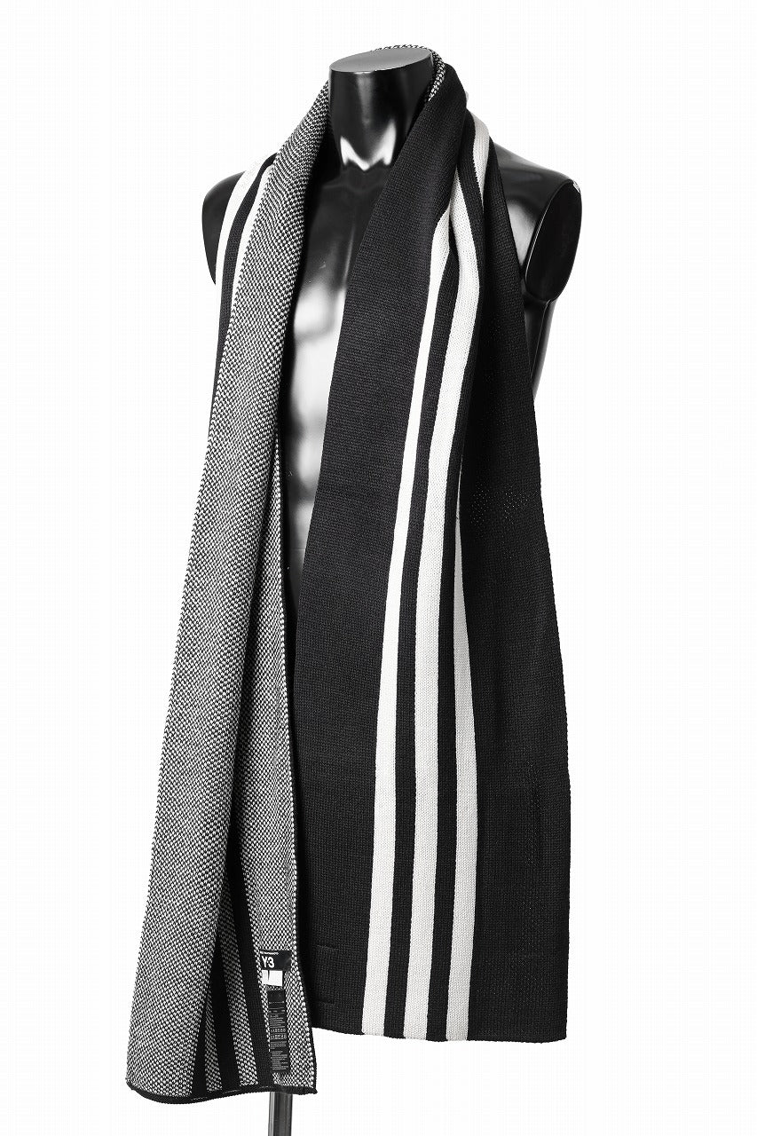 Y-3 Yohji Yamamoto THREE STRIPE SCARF (BLACK)の商品ページ