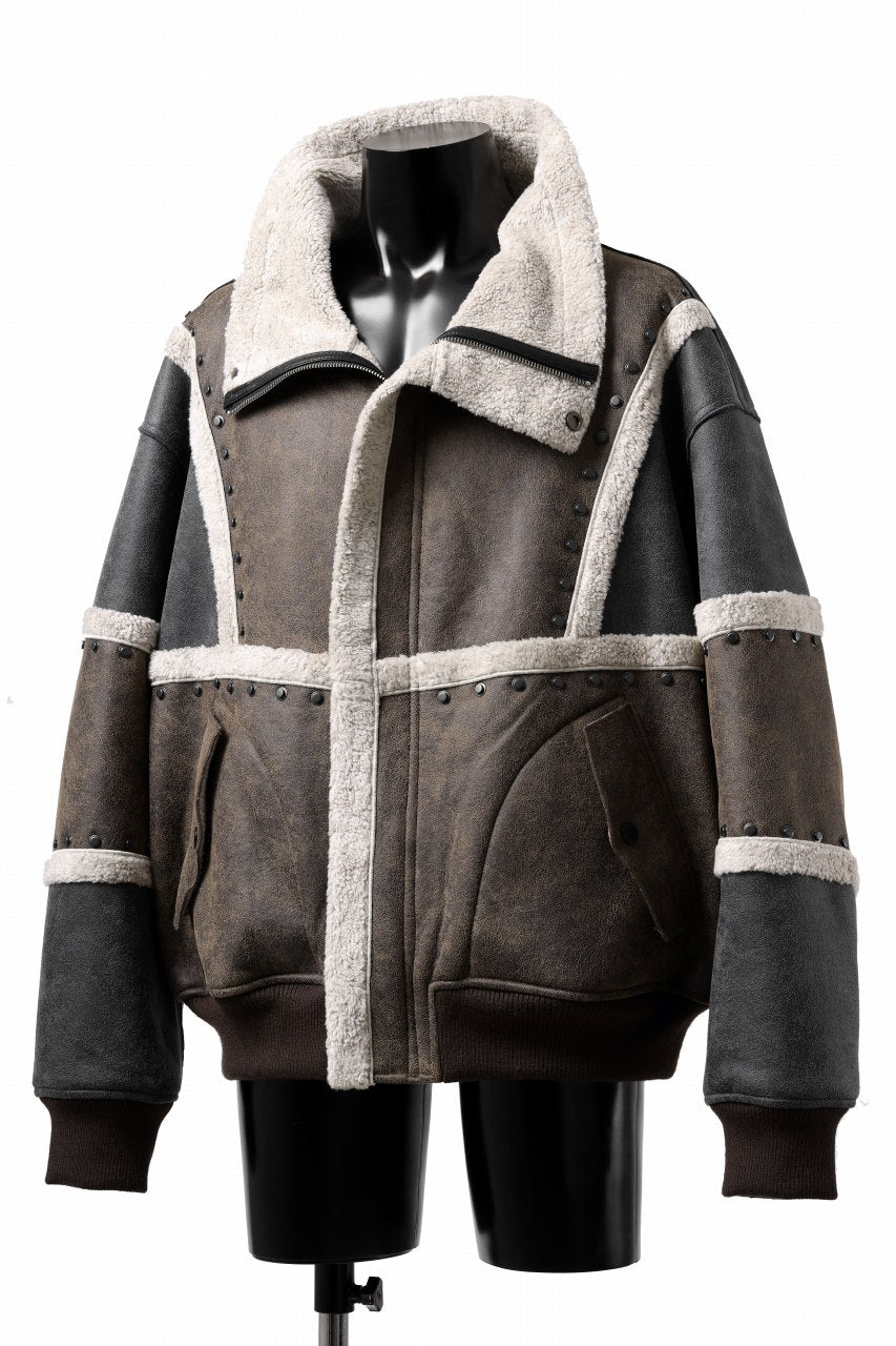 Feng Chen Wang DOUBLE SIDED SHERPA JACKET (GRAY)の商品ページ