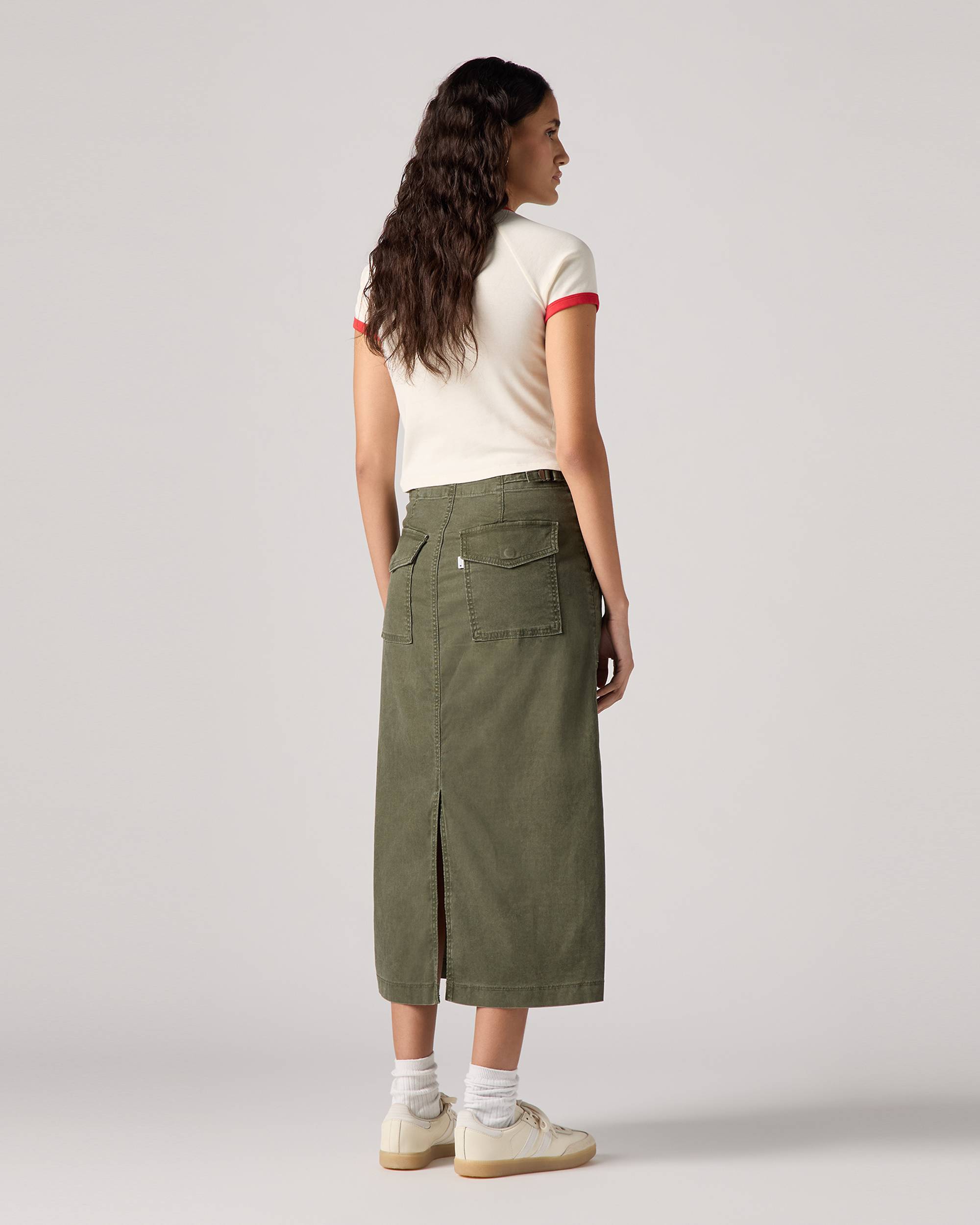 TFW40 CARDBOARD MATERIAL SKIRT グリーン M 【公式通販】
