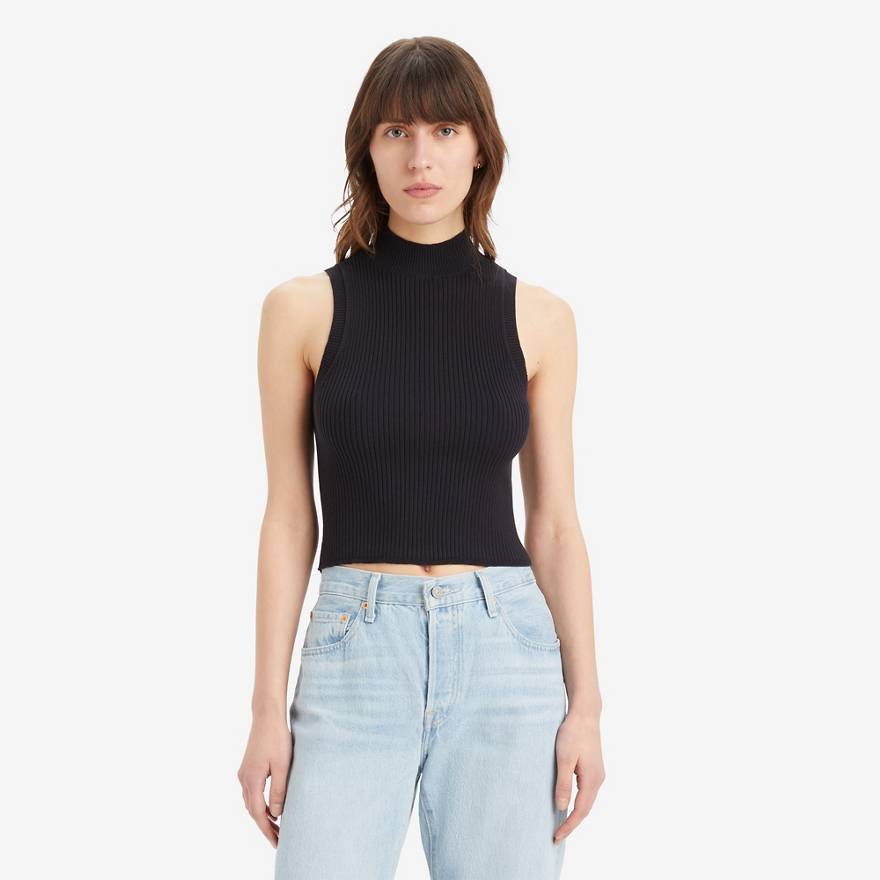 Tulip Mockneck Tank Top - Black | Levi's® US