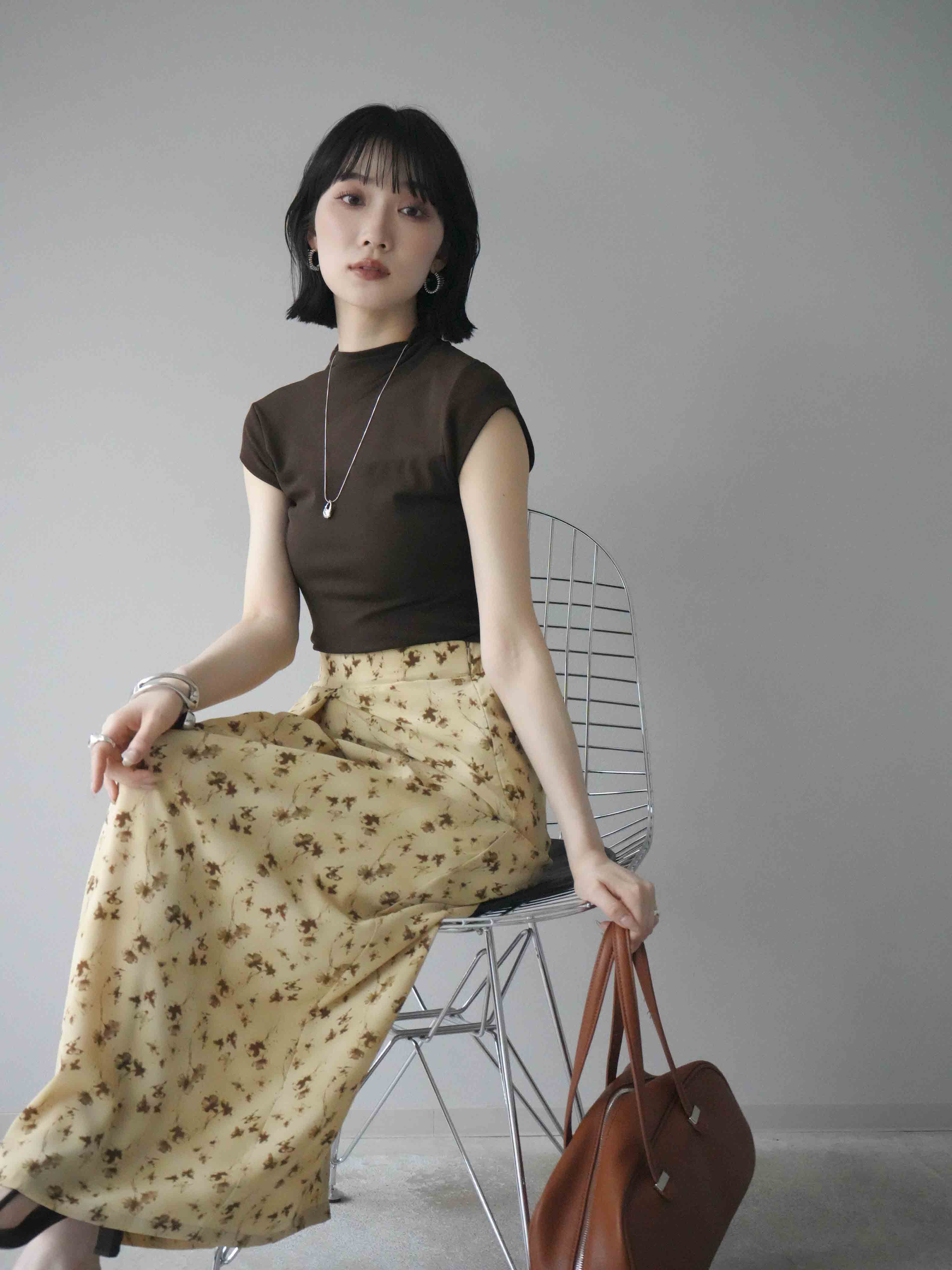 予約]シアー切替ストレッチトップス/ブラック – Lumier