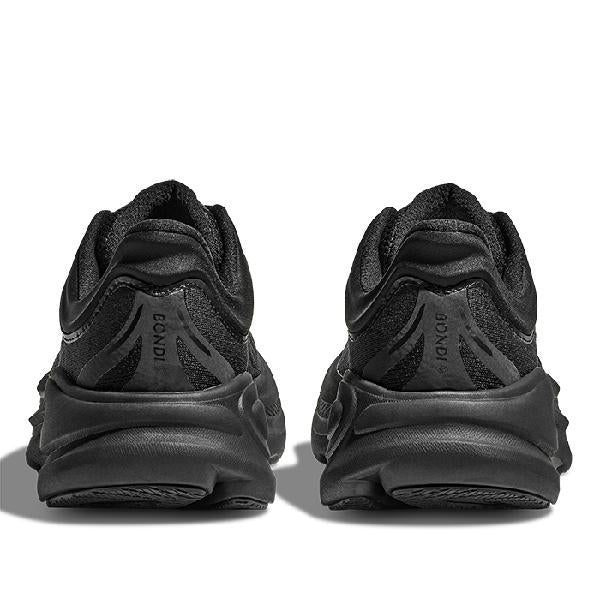 Mens Hoka Bondi 9 Extra Wide in Black/Black – Lucky Shoes